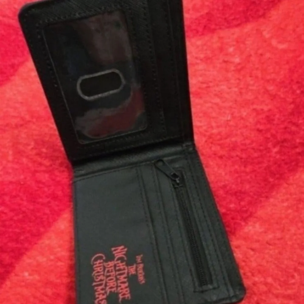 New Jack skellington nightmare before Christmas Halloween horror leather wallet